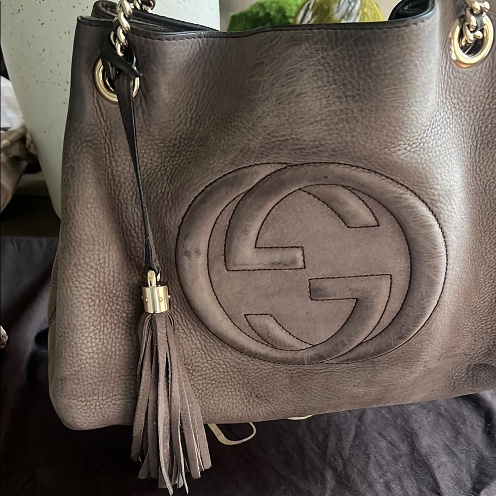 Authentic Gucci Soho Interlocking G Shoulder Bag … - image 6